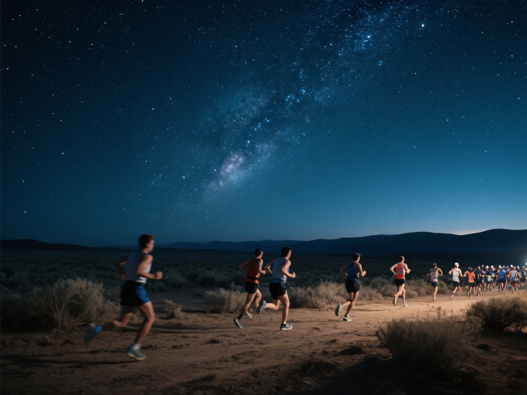 星空下的体育竞技:挑战极限的浪漫时刻 (星空下的体育竞技:挑战极限,绽放浪漫光芒时刻) 想象一下,在无边无际的星空下,一场马拉松赛事正在荒
