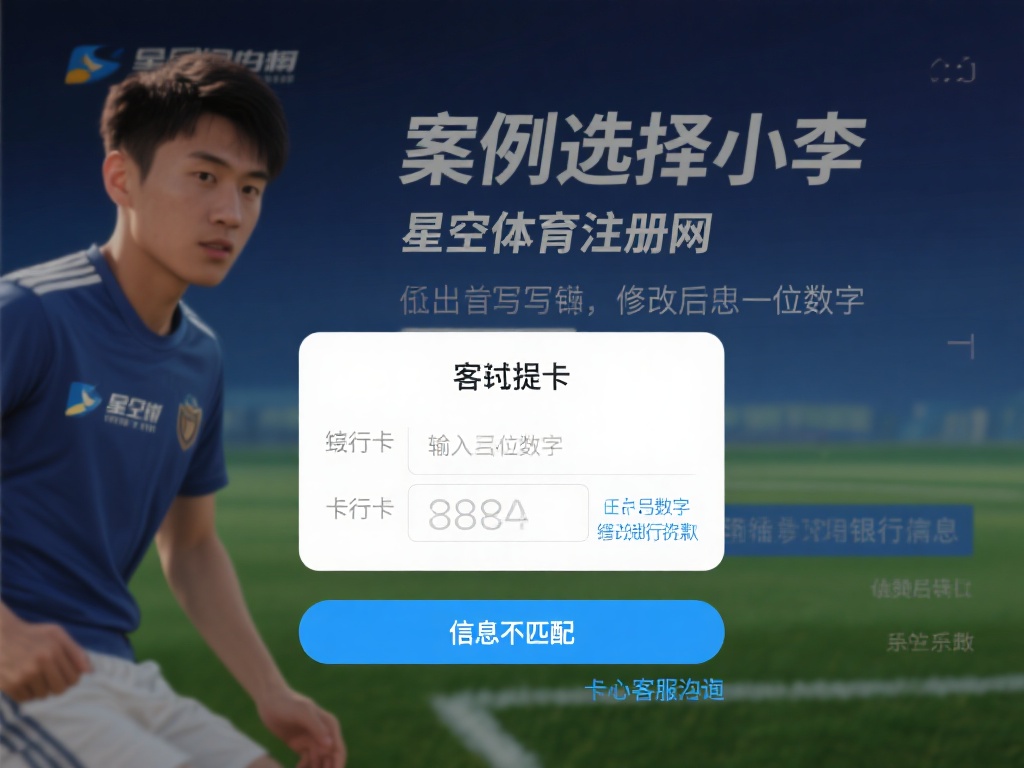 为什么星空体育提款失败?背后原因揭秘 (为什么星空体育提款失败?背后隐藏原因深度揭秘!) 案例分享:小李在星空体育注册时,匆忙填写了银行卡信